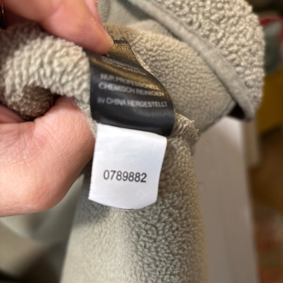 Joie Women’s Hooded Borg Teddy Sherpa Sage Green Coat Hoodie Cardigan Size L XL - Picture 5 of 8